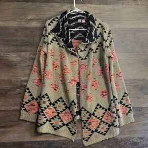 Love on a Hanger Black and Cream Knit Sweater